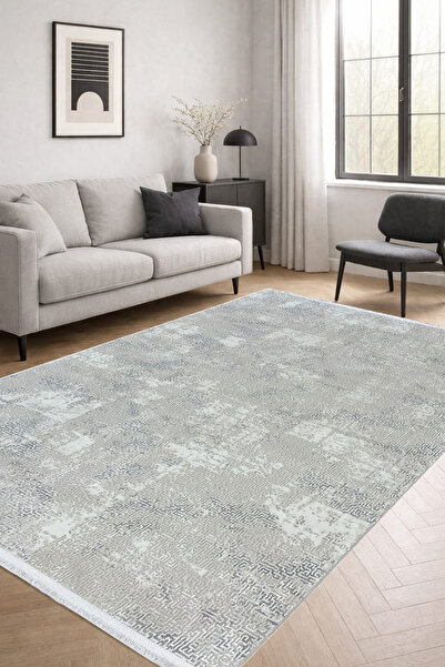 4 Square Meters - 6 Square Meters Bamboo Style Modern Woven Living Room Kitchen Carpet Antiallergic Beige