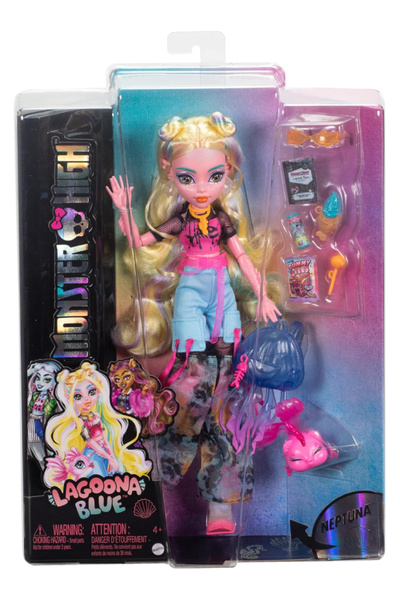 MONSTER HIGH Păpușa Core cu animalul de companie Lagoona (HXH75)