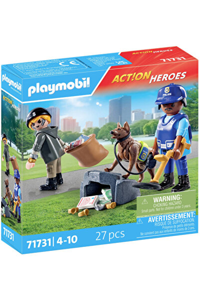 Playmobil Căutare poliție cu câine (71731)