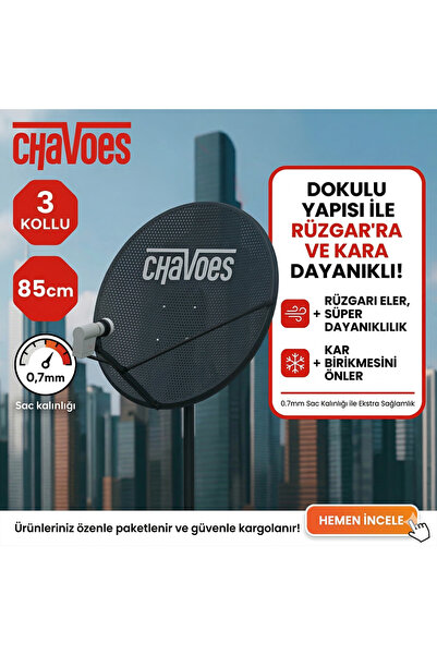 NEXT NEXTSTAR Chavoes Çanak Anten 85cm Delikli Rüzgara Dayanıklı Hediye 4'lü ...