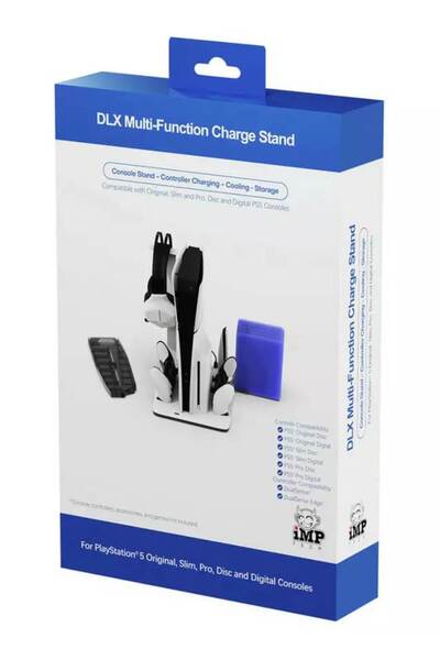 iMP Tech DLX Multi Function Charge and Cool Stand Grey - Playstation 5