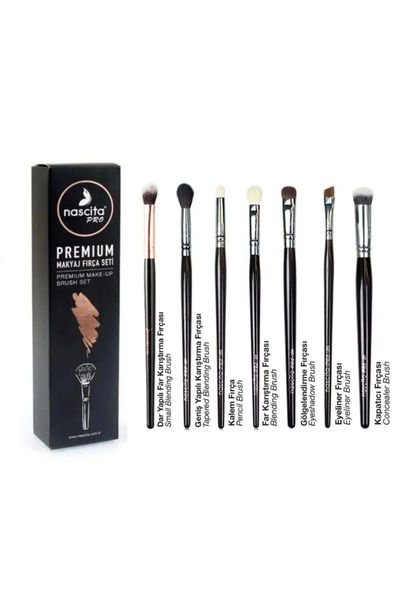 nascita Set de pensule de machiaj premium, cel mai apreciat, cu 7 piese - 153