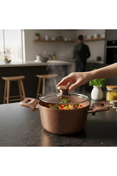 BENA LİFE 20 CM Granite Crush Deep Pot