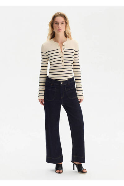 Knitss Cepli Mavi Denim Pantolon
