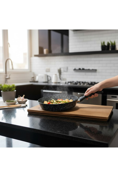 BENA LİFE GRANITE SINGLE HANDLE NON-FLAMING NON-STICK PAN 20 CM