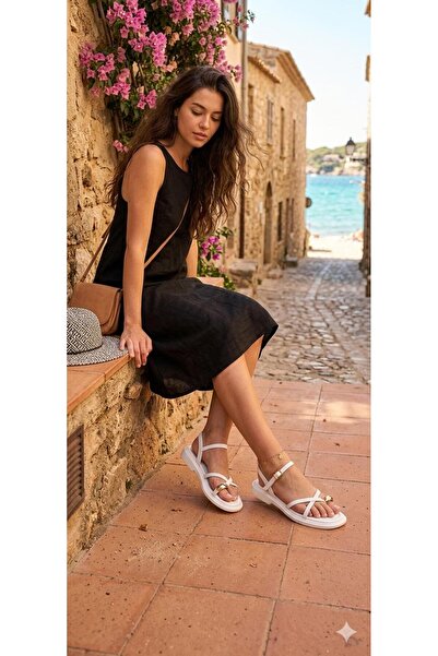 Pretty Girl Γυναικεία ΛΕΥΚΑ χρυσά δαχτυλίδια με λεπτομέρειες καθημερινά μαλακ...