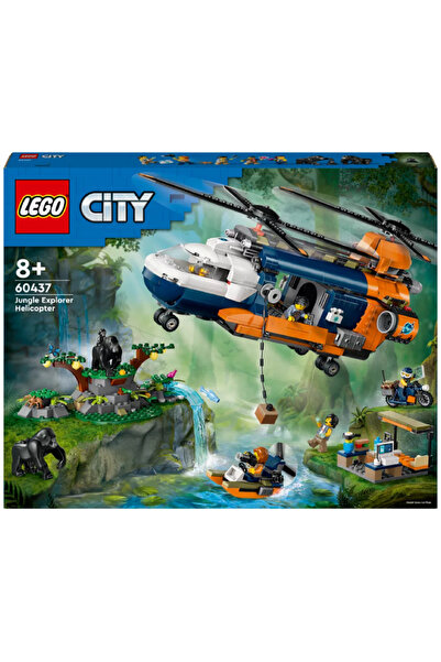 LEGO Elicopter de explorare a junglei în tabăra de bază (60437)