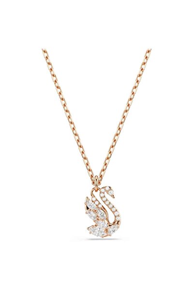 Swarovski 5738203 Kolye Swan:Pend Whı/Ros