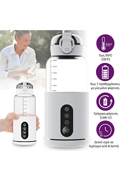 OEM Φορητός ασύρματος θερμοσίφωνας γάλακτος και νερού, Luxofia, 300 ml, γρήγο...