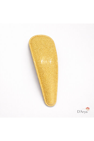 Darya مشبك شعر للفتيات DD454 أصفر لامع وبراق من K-Beauty