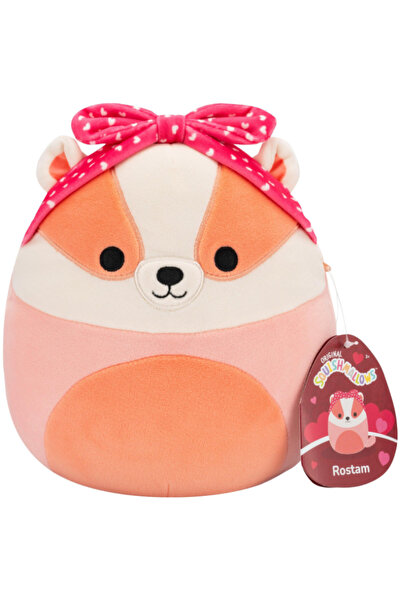 Squishmallows Inimă de pluș Rostam Badger 19cm