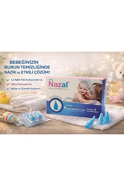 Nazal JENBOL Burun Aspiratör 12'li Yedek Uç (otri Bebe Uyumlu)
