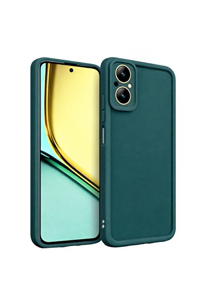 Vissona Realme C67 Ve Realma 12 lite Uyumlu Kamera Çıkıntılı Mat Silikon Tele...