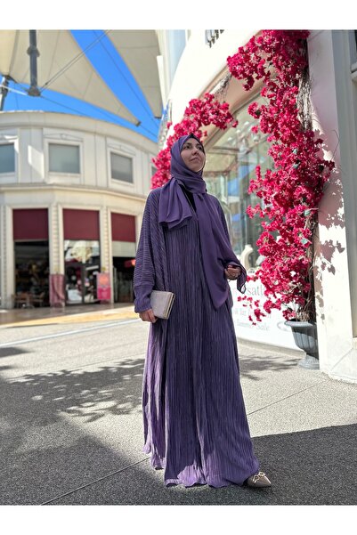 MODA S&S BZLİNE طقم شال عباية بأكمام بليسيه