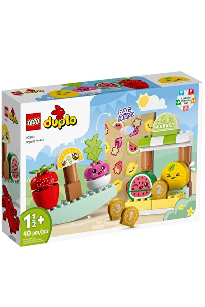 LEGO Duplo First Organic Manav 10983 - Set de jucării educative de construcți...