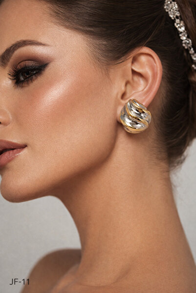 Jack Ferrero Steel Invoiced Earrings, Guaranteed to Not Fade Color