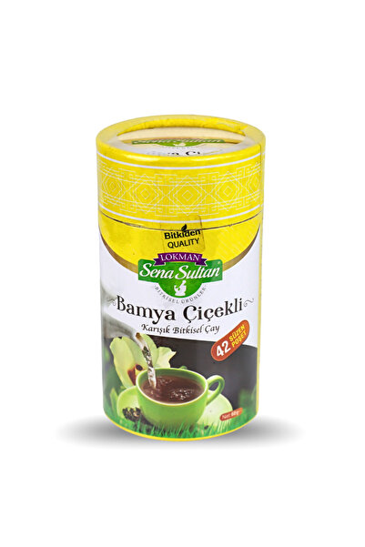 Lokman Sena Sultan شاي الأعشاب المختلط مع زهور البامية 42 كيسًا مفلترًا