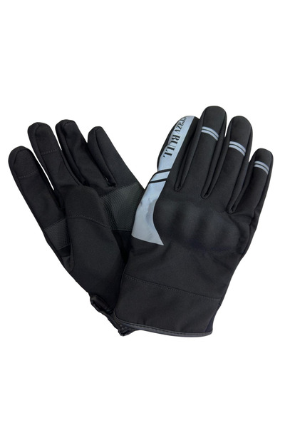 MOTOKIT Crazybull Eagle Gri 4 Mevsim Erkek Motosiklet Eldiveni + BUFF HEDİYELİ