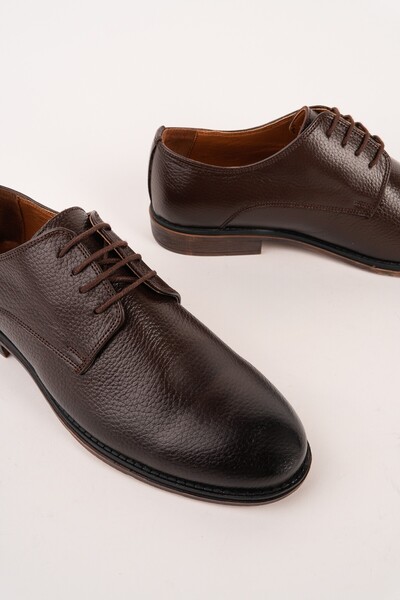 MUGGO ماتيو جلد أصلي حذاء كلاسيكي كاجوال للرجال برباط