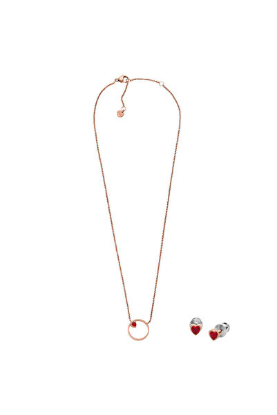 Skagen SKJB1007-791 Kalpli Kadın Kolye ve Küpe Seti