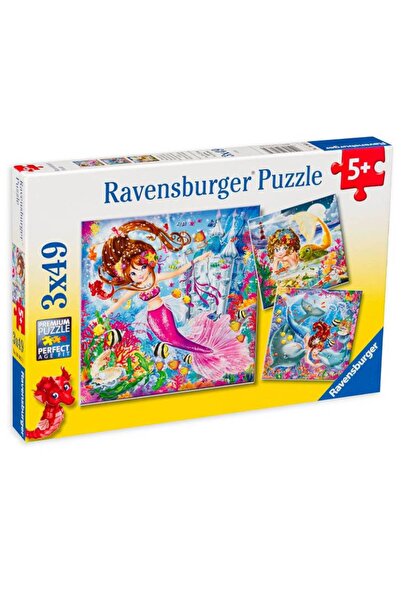 RAVENSBURGER Puzzle Sirene Fermecătoare 3x49 piese (08063)