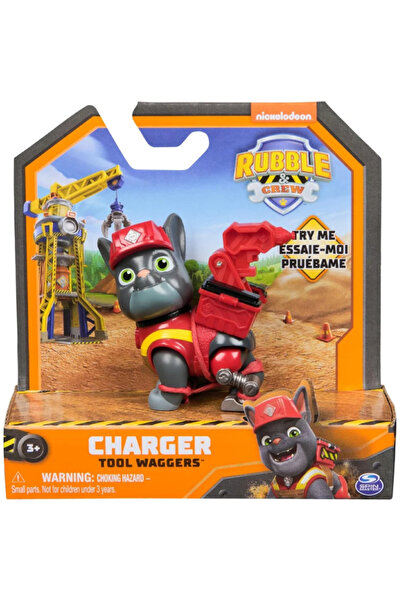 PAW PATROL Rubble & Crew Încărcător Unelte Waggers Action Pup (20148303)
