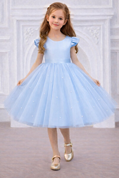 NSMLİFE Fata Copii Fundita Detaliata Perla Rochie de petrecere de aniversare ...