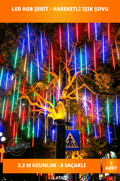 Letsii Güneş Enerjili Su Geçirmez Estetik Dış Mekan Aydınlatma LED 8 Adet