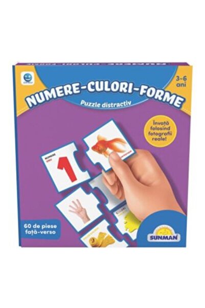 Smile Games Puzzle, Să învățăm numerele, culorile și formele, 60 de piese