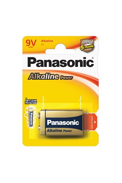 PANASONIC Alkaline Battery Bronze LR6F22, 9V, 1 Piece