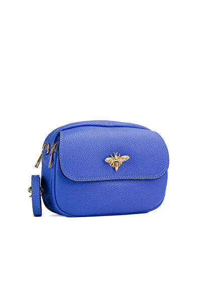 Posete Fagaras Poseta Piele Sean - Mov, Geanta Casual din Piele Naturala, Gea...