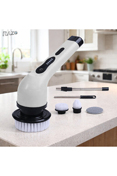 Razo Perie electrica rotativa 9 in 1, 25W, Brat telescopic, 9 capete, Reincar...