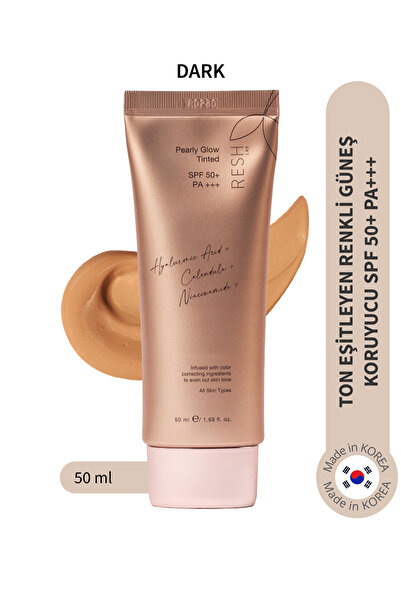 RESH LAB Pearly Glow Tinted Spf50+ Pa+++ - Dark