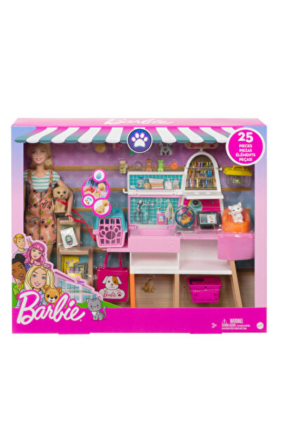 Barbie FABBATOYS GRG90 Barbie and Pet Shop Play Set