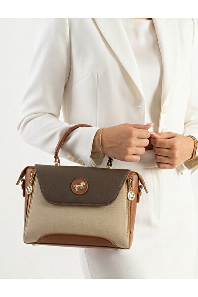 Çanta Trend حقيبة كتف نسائية من ميامي بولو كلوب مع غطاء وحزام متقاطع