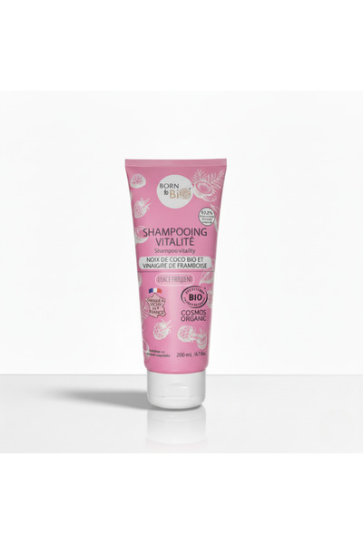 Born to Bio Coconut & Raspberry Vinegar Shampoo for All Hair Types – Certified V