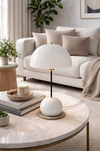 Emg DesiGn Aura Globe Mushroom Floor Lamp with Headboard Modern Vintage Bohem...