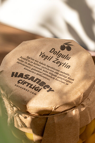 HASANBEY ÇİFTLİĞİ Dolgulu Yeşil Zeytin Limonlu 500 gr