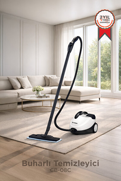 Torima Buharlı Temizleyici Halı Koltuk Cam Zemin ve Mutfak Temizleme Buhar Ma...