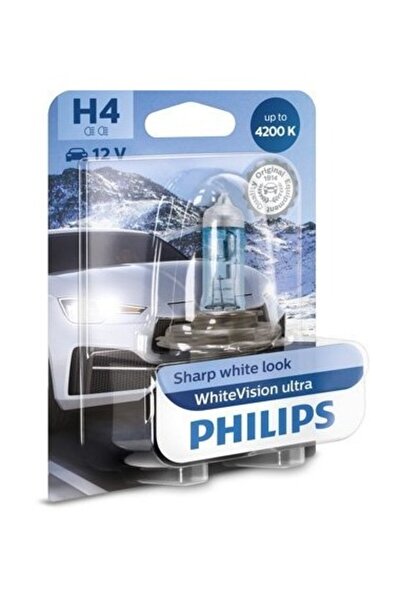 Philips Bec auto H4 Philips WhiteVision ultra 12V, 55W