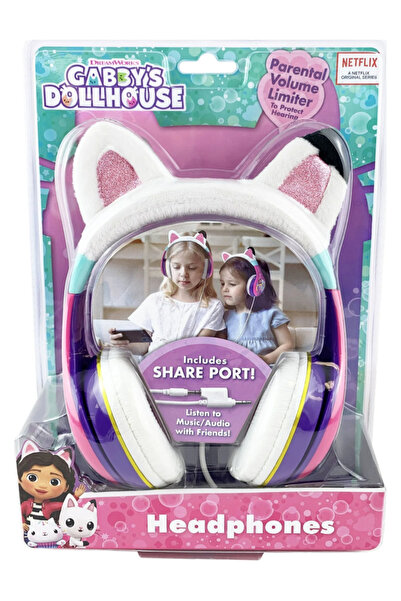 ekids Căști Gabbys Dollhouse cu control al volumului pentru protejarea auzului