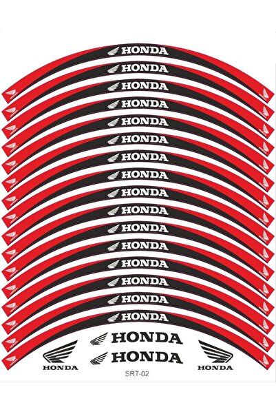 Honda CB 125 F Jant Şeridi Siyah - Kırmızı