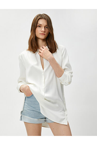 Koton Πουκάμισο χιτώνα Magnificent γιακά μακρυμάνικο