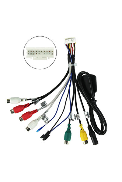 Choice 7RCA-4GMIC-FAN 20 دبوس كابل RCA لراديو أندرويد ستيريو اكسسوارات السيار...