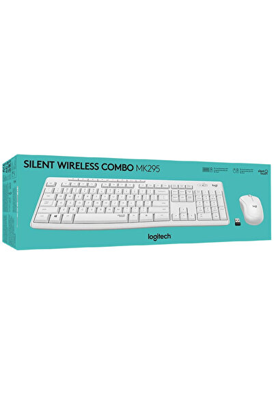 logitech Set Tastatură și Mouse MK295 Silent Wireless Combo Alb
