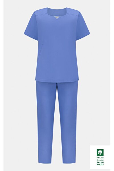 Cotton Experts بدلة طبية - أزرق سماوي
