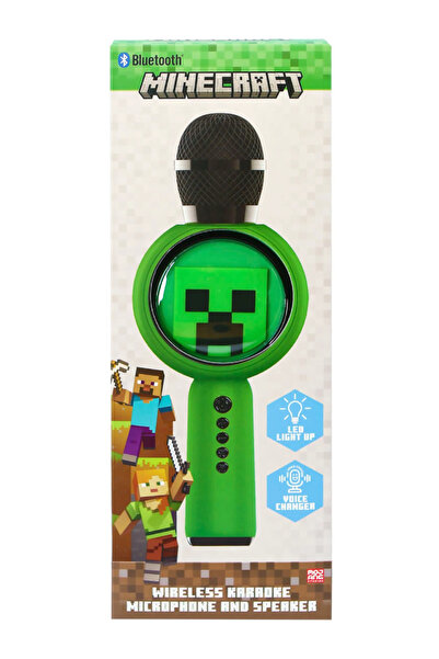 OTL Microfon și difuzor karaoke Minecraft Creeper nou