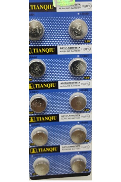 TIANQIU Saat Pili Ag13 10’lu Paket Lr44 357