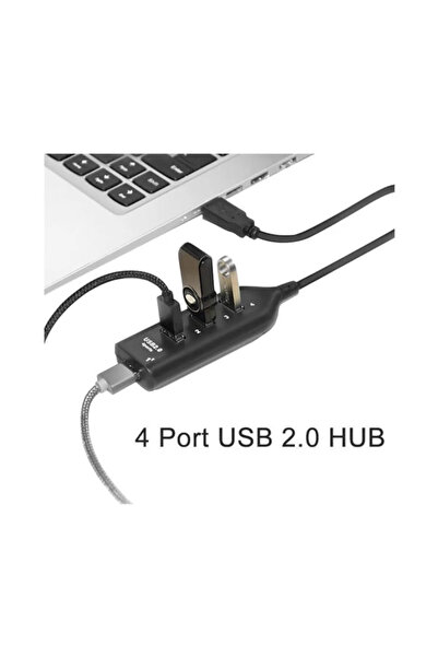 WOZLO 4 Port Usb Çoğaltıcı Çoklayıcı Hub Usb 2.0 Çoklama Pc Laptop