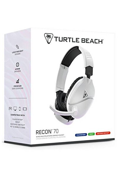 Turtle Beach Căști cu fără sârmă Recon 70 -2024 (Multiplatformă) Albe - PLAYS...